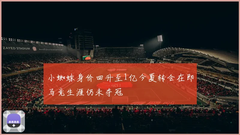 小蜘蛛身价回升至1亿今夏转会在即马竞生涯仍未夺冠